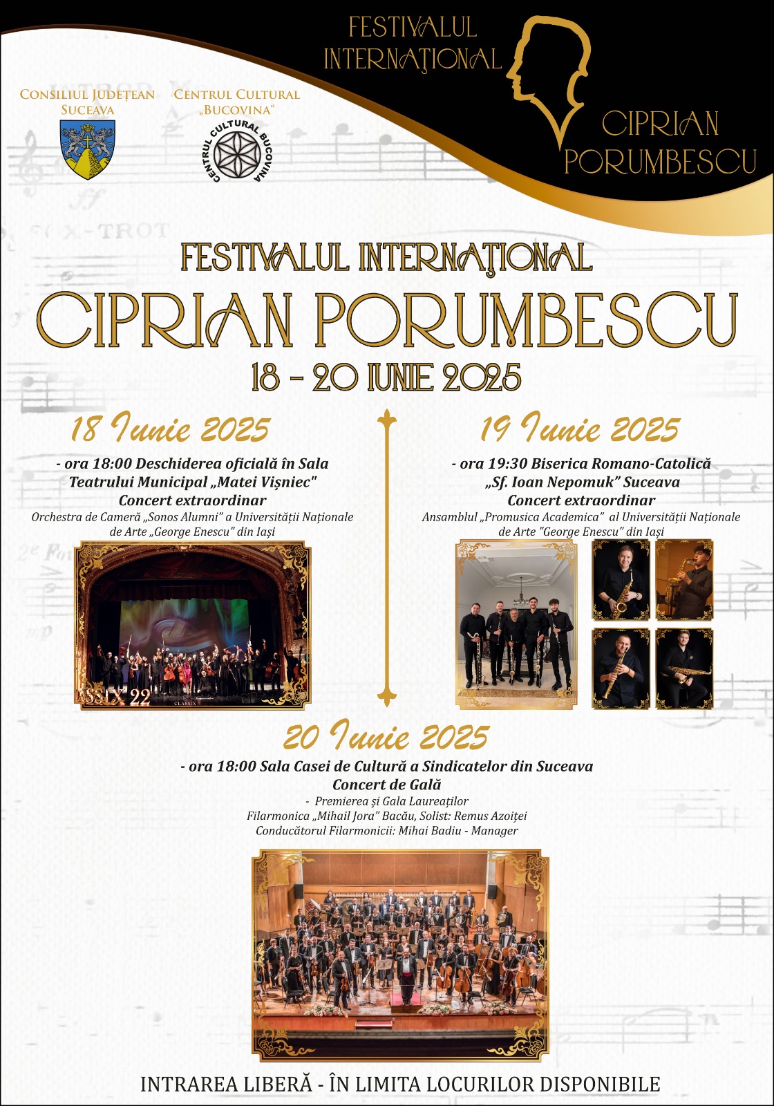 Afis - Festivalul „Ciprian Porumbescu” 2025